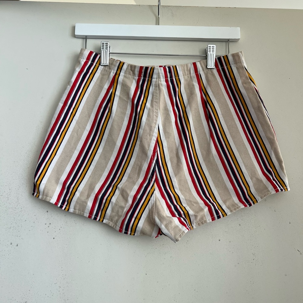 Urban Outfitters Molly Striped Button Fly Shorts - Picture 4 of 5